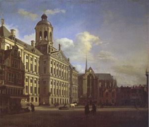 Jan van der Heyden The Dam with the New Town Hall in Amsterdam (mk05) France oil painting art